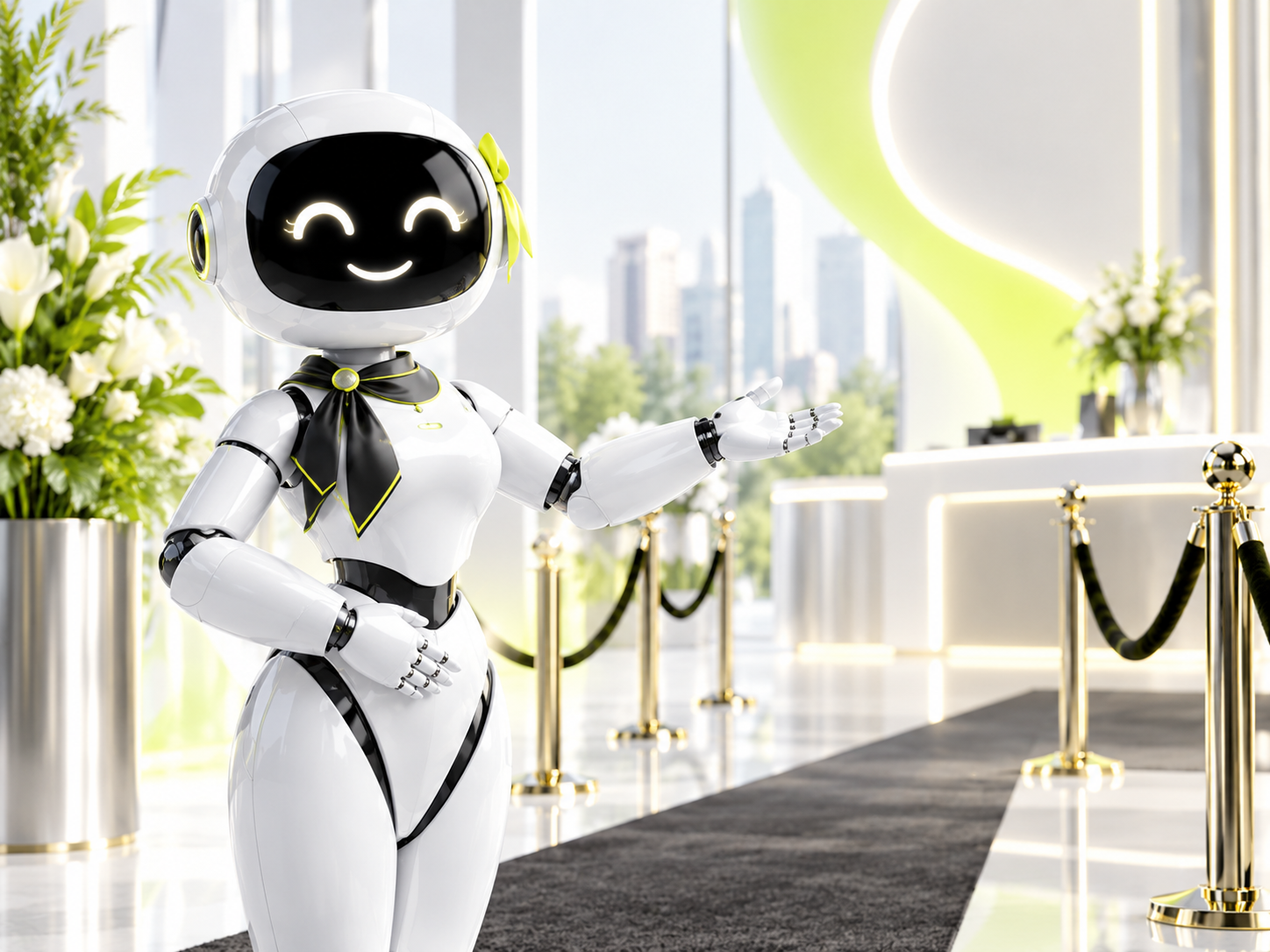 Original concept visualization - Robot Hostess